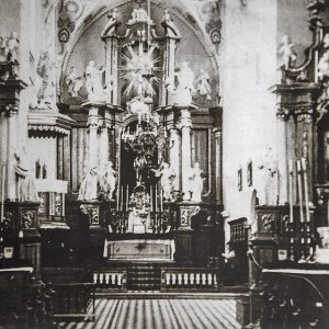 przed 1939 - Ołtarz Parafii w Przemyślanach - źródło nieznane - zdjęcie odnalezione w sieci.